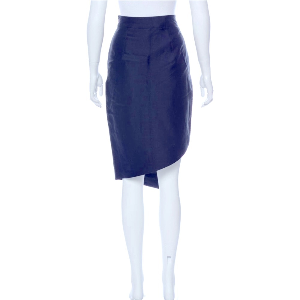 Thomas Wylde Asymmetrical Chain Skirt | Luxe Edge Pencil | Designer Statement - Picture 8 of 8